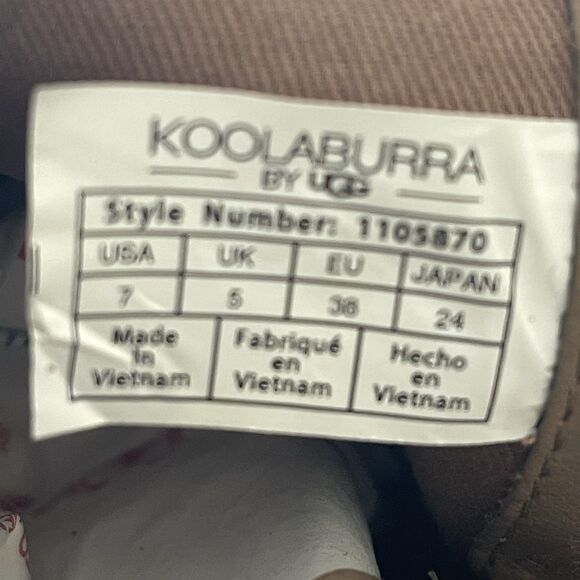 Koolaburra by UGG Women's Size 7 Amalea Ankle Boots Tan Suede Bootie Career Work - Picture 10 of 10